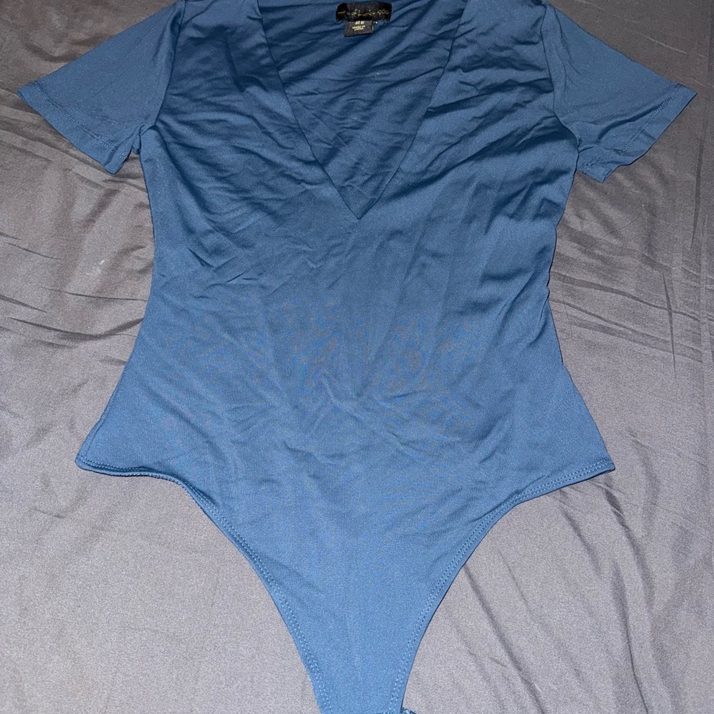 House of Harlow 1960 Blue Bodysuit